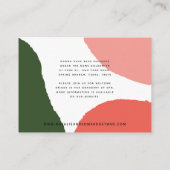 Die wichtigen Dinge, die moderne abstrakte Hochzei Begleitkarte (Rückseite)