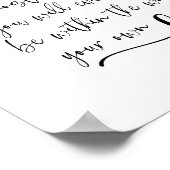 Die wichtigste Arbeit inspirierend Poster (Ecke)