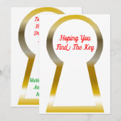 Die wichtigste Weihnachtskarte Feiertagskarte (Vorne/Hinten)