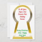 Die wichtigste Weihnachtskarte Feiertagskarte (Rückseite)