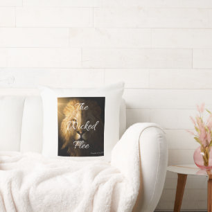 Die Wicked Flee Sprichwörter 28:1 KJV Kissen