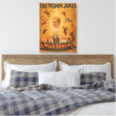"Die Widow Jones", die Männer wie Fliegen anziehen Leinwanddruck (Insitu (Schlafzimmer))