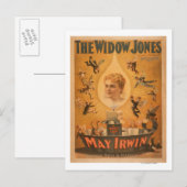 "Die Widow Jones", die Männer wie Fliegen anziehen Postkarte (Vorne/Hinten)