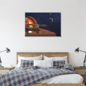 Die Wiedergeburt der Erkennungslander durch den Kü Leinwanddruck (Insitu (Schlafzimmer))