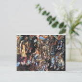 Die Wiedergeburt des Volkes durch Pavel Filonov Postkarte (Stehend Vorderseite)