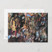 Die Wiedergeburt des Volkes durch Pavel Filonov Postkarte (Vorne/Hinten)