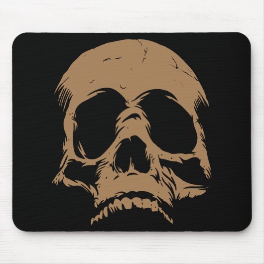 Die Wiedergeburt-Schädel-Kopf-Kunst mischen cooles Mousepad (Vorne)