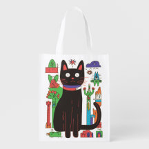 Die wiederverwendbare Bag für die schwarze Katze