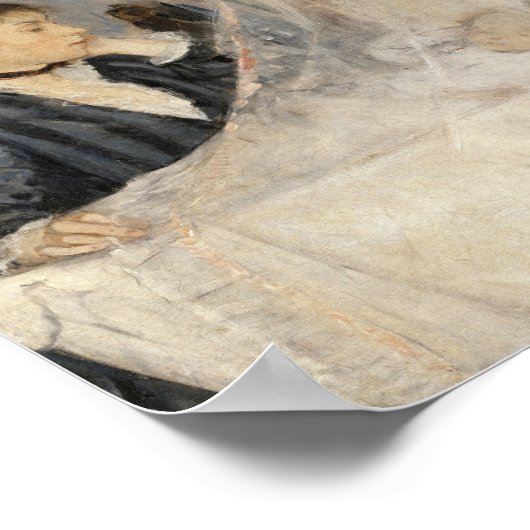 Die Wiege | Berthe Morisot Poster (Ecke)