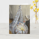 Die Wiege | Claude Monet Karte (Gelbe Blume)