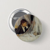 Die Wiege von Berthe Morisot Button (Vorne & Hinten)