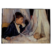 Die Wiege von Berthe Morisot Große Geschenktüte (Rückseite)