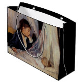 Die Wiege von Berthe Morisot Große Geschenktüte (Rückseite Schrägansicht)