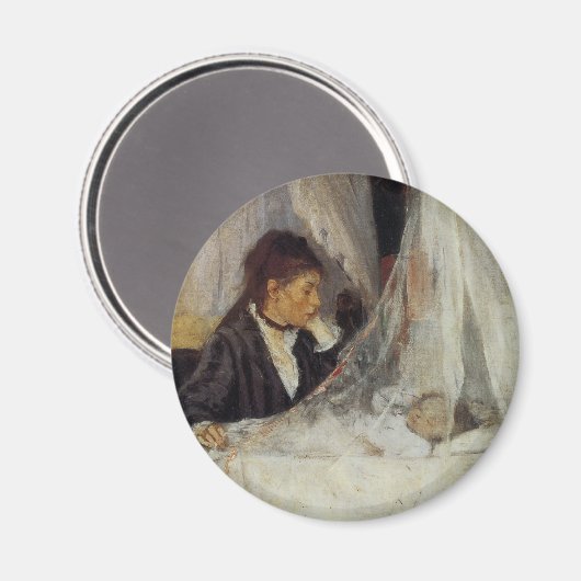 Die Wiege von Berthe Morisot Magnet (Vorderseite/Rückseite)