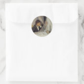 Die Wiege von Berthe Morisot Runder Aufkleber (Tasche)
