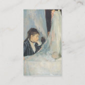 Die Wiege von Berthe Morisot Visitenkarte (Rückseite)