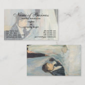 Die Wiege von Berthe Morisot Visitenkarte (Vorne/Hinten)