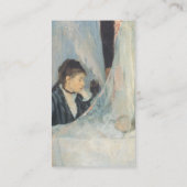 Die Wiege von Berthe Morisot Visitenkarte (Rückseite)