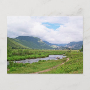 Die Wiese im Rocky Mountains-Nationalpark Postkarte