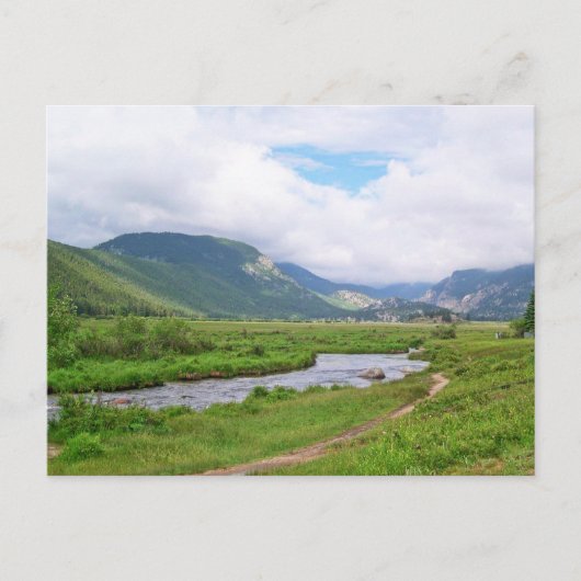 Die Wiese im Rocky Mountains-Nationalpark Postkarte (Vorderseite)