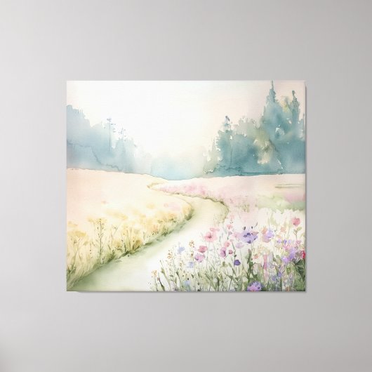 Die Wiese in der blühenden Leinwand Mauer Kunst (Vorderseite)