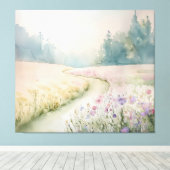 Die Wiese in der blühenden Leinwand Mauer Kunst (Insitu (Holzboden))