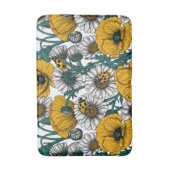 Die Wiese in Gelb Badematte (Vorderseite Vertikal)