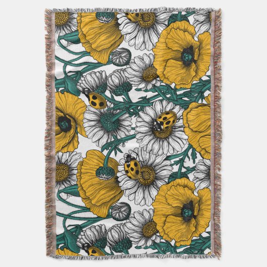 Die Wiese in Gelb Decke (Vorderseite Vertikal)