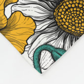 Die Wiese in Gelb Fleecedecke (Ecke)