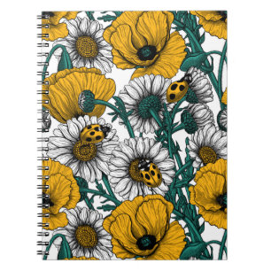 Die Wiese in Gelb Notizblock