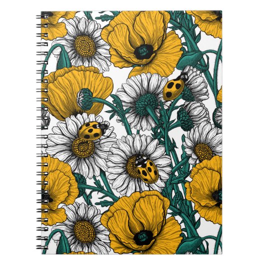 Die Wiese in Gelb Notizblock (Vorderseite)