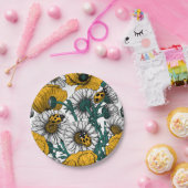 Die Wiese in Gelb Pappteller (Party)