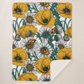 Die Wiese in Gelb Sherpadecke (Vorderseite)