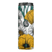 Die Wiese in Gelb Thermosbecher (Rückseite)