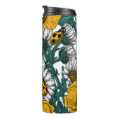 Die Wiese in Gelb Thermosbecher (Nach rechts gedreht)