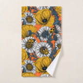 Die Wiese in Gelb und Blau Badhandtuch Set (Handtuch)