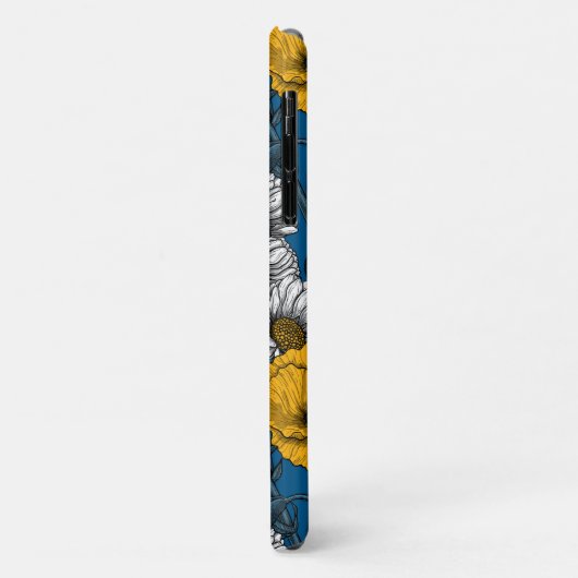 Die Wiese in Gelb und Blau Case-Mate iPhone Hülle (Hinten/Links)