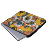 Die Wiese in Gelb und Blau Laptopschutzhülle (Vorne Knopf)