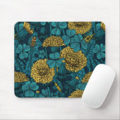 Die Wiese in Gelb und Blau Mousepad (Mit Mouse)