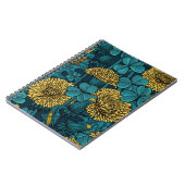 Die Wiese in Gelb und Blau Notizblock (Linke Seite)