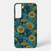 Die Wiese in Gelb und Blau Samsung Galaxy Hülle (Rückseite)