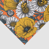 Die Wiese in Gelb und Blau Seidenpapier (Ausschnitt)