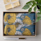 Die Wiese in Gelb und Blau Seidenpapier (Geschenk)