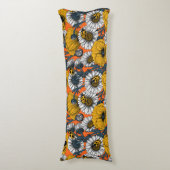 Die Wiese in Gelb und Blau Seitenschläferkissen (Vorderseite Vertikal)