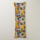 Die Wiese in Gelb und Blau Seitenschläferkissen (Rückseite (Vertikal))