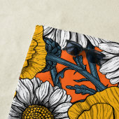 Die Wiese in Gelb und Blau Strandtuch (Beispiel)