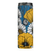 Die Wiese in Gelb und Blau Thermosbecher (Rückseite)