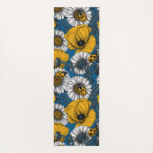 Die Wiese in Gelb und Blau Yogamatte (Rückseite)