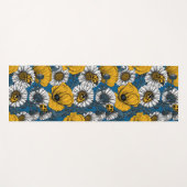 Die Wiese in Gelb und Blau Yogamatte (Vorderseite (Horizontal))