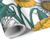 Die Wiese in gelbem Packpapier (Rolleneckpunkt)